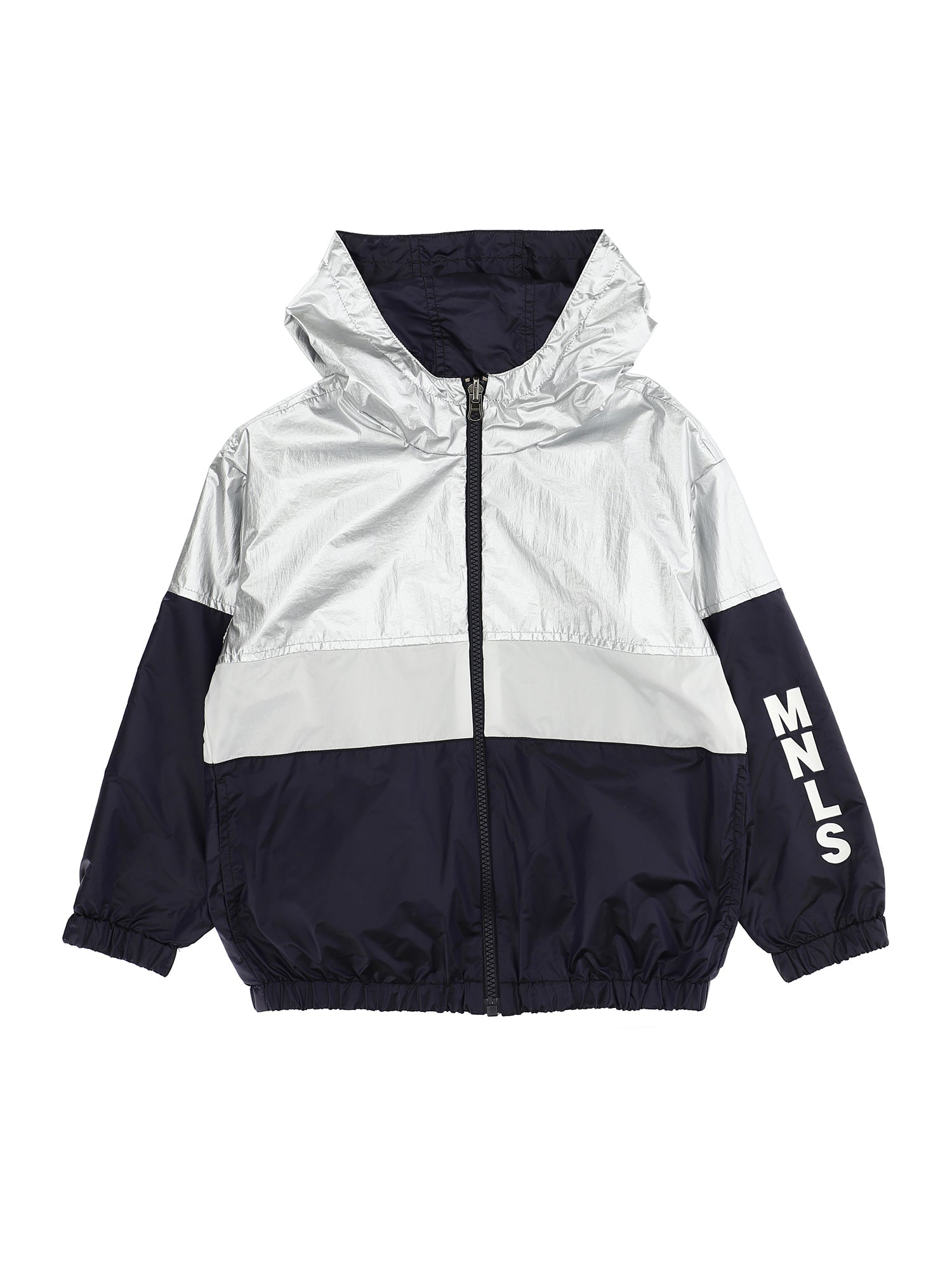 Boys | Reversible Windbreaker For Boys | Blue/Grey