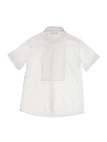 Boys | Short-Sleeved Shirt With Plastron | White