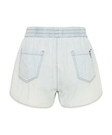 Runner Elasticated Denim Shorts | Le Surf