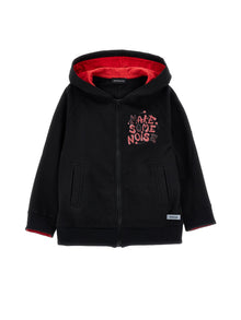 Boys | Two-Tone Hoodie | Black