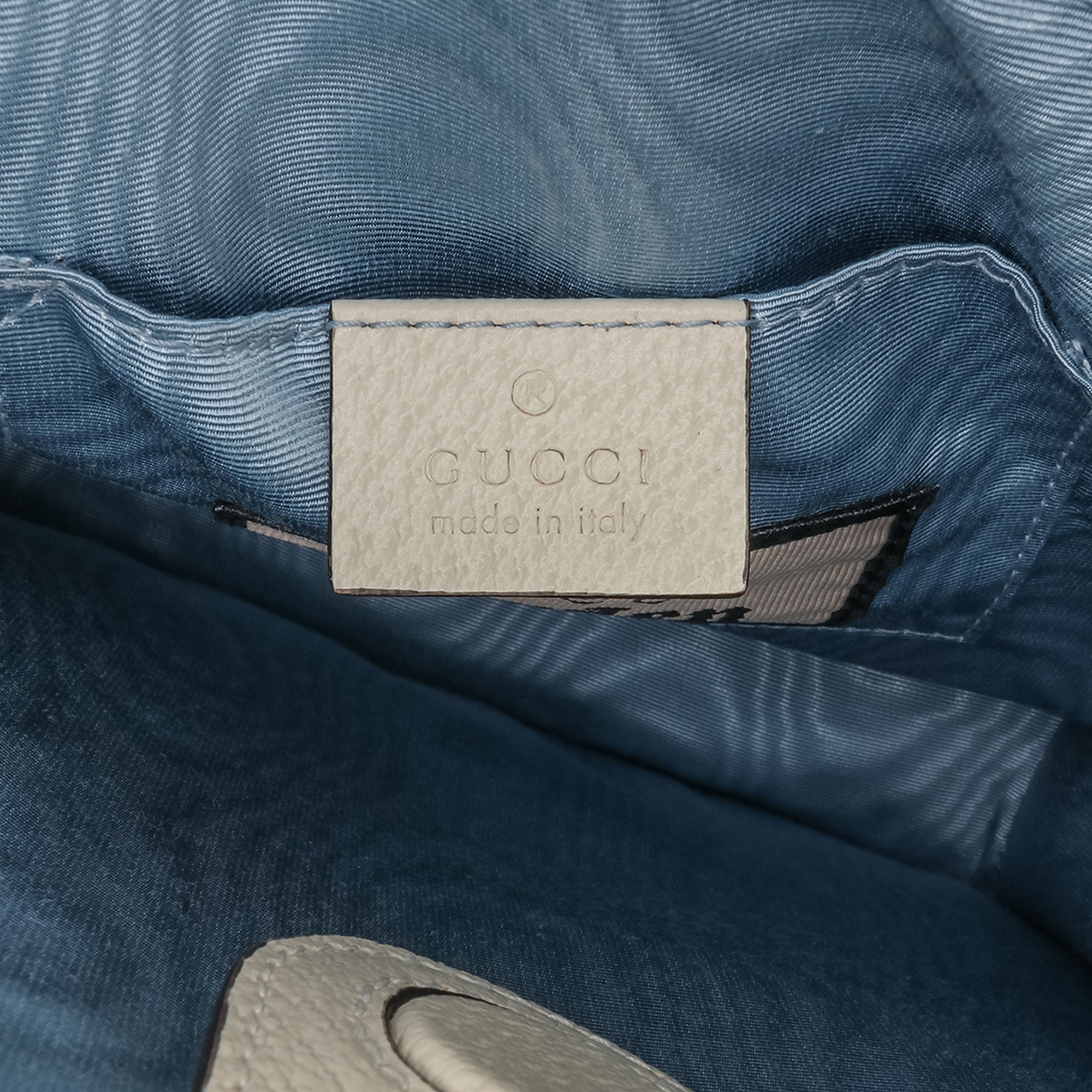 Gucci | Pre-Owned Garden Calfskin Mushrooms Vertical Shopping Tote | Brown/Beige