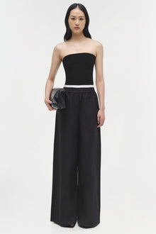 Womens | Nicole Strapless Compact Knit Top | Black