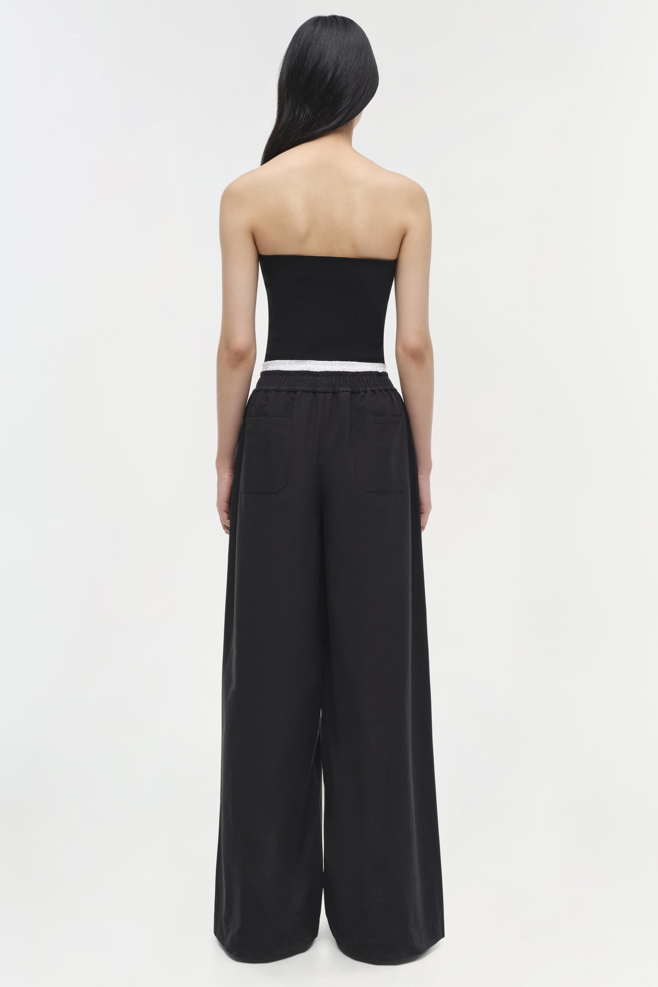 Womens | Nicole Strapless Compact Knit Top | Black