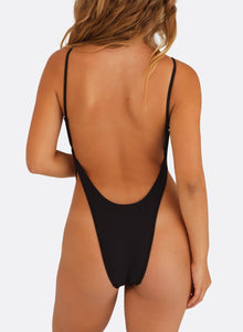 Dynamo One Piece Swimsuit | Dark Seas Black