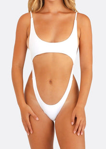 Dynamo One Piece Swimsuit | Sunblock White