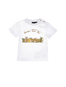 Boys | Safari Jersey T-Shirt | White/Ecru
