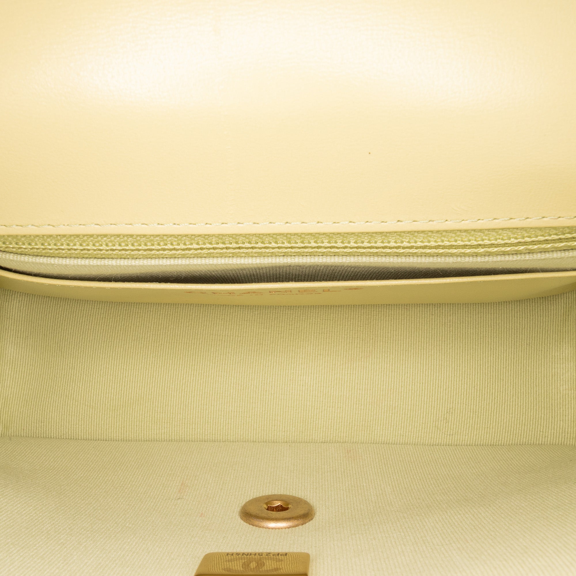 Chanel | Pre-Owned Mini Square Lambskin Casino Royale Charms Single Flap | Green/Light Green