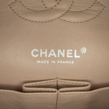 Chanel | Pre-Owned Medium Lambskin Camellia Stitched Double Flap | Pink/Light Pink