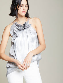 Metallic Cascade Top - Halston