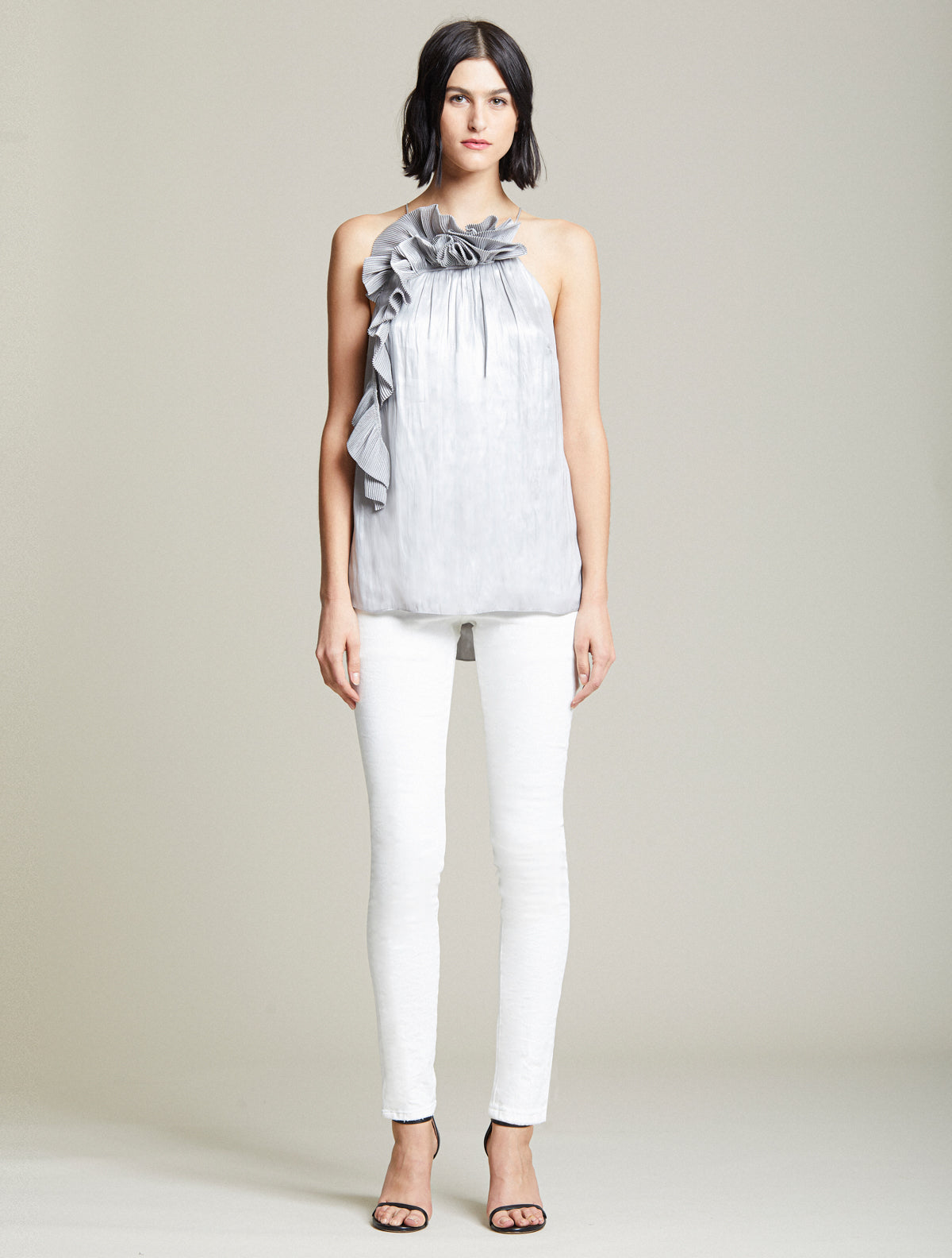 Metallic Cascade Top - Halston