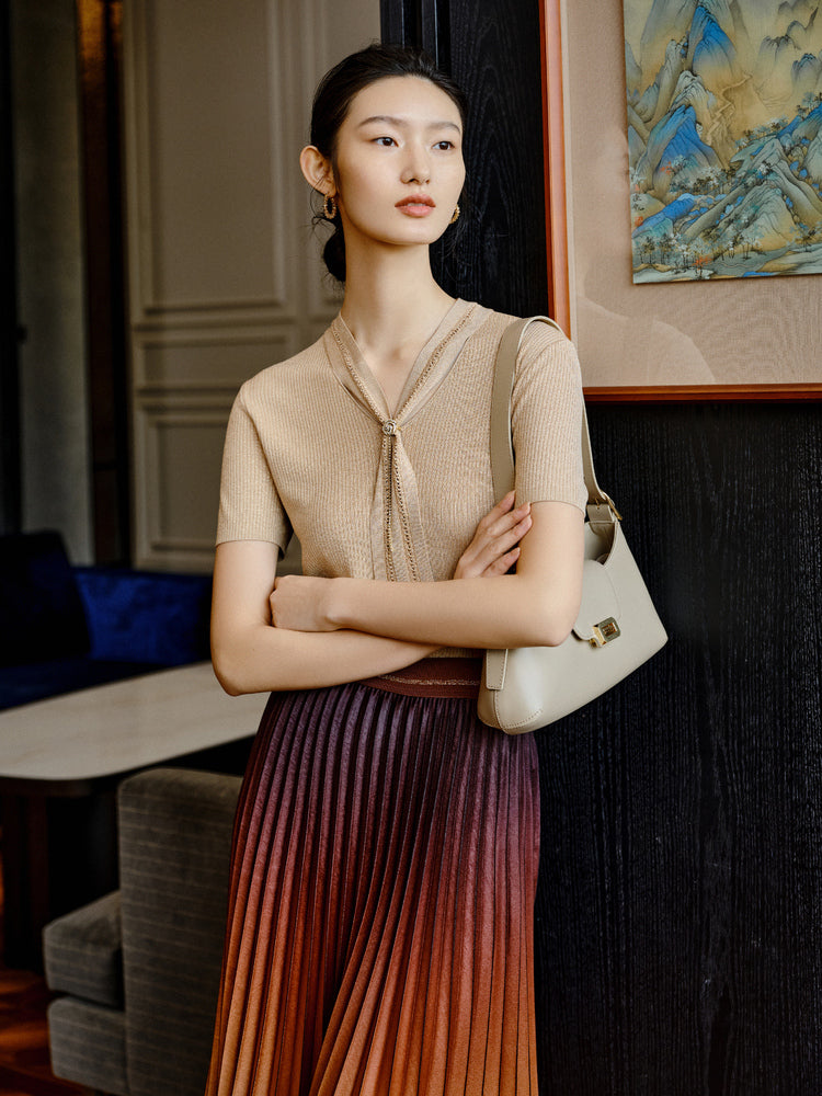 Knitted Cardigan | Khaki