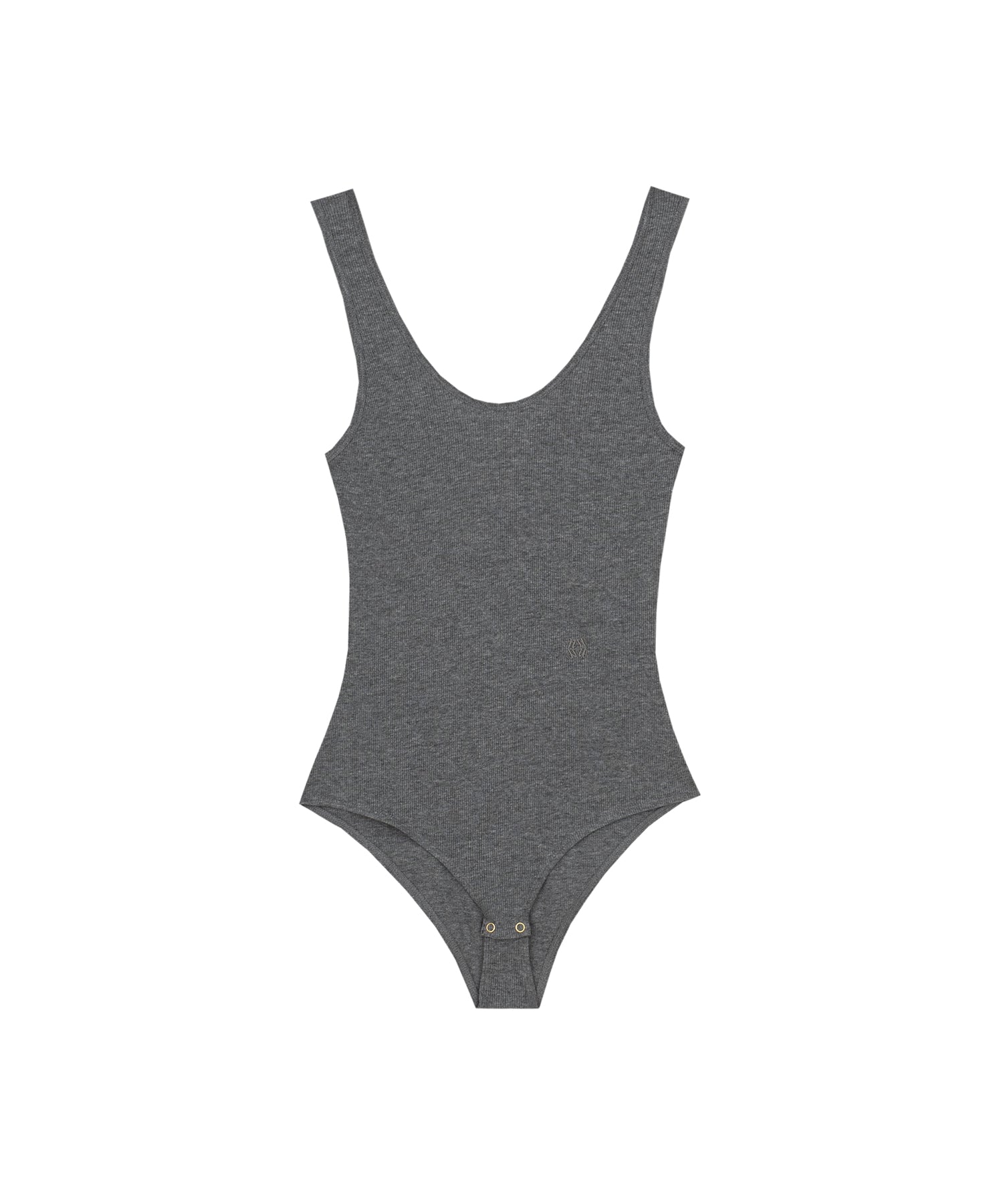 Kenli Ribbed Cotton-Jersey Bodysuit | Grey