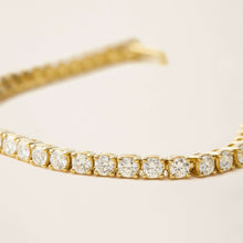 Womens | 18K Solid Yellow Gold | Dalton Tennis Bracelet | 3.7 CTW Diamonds