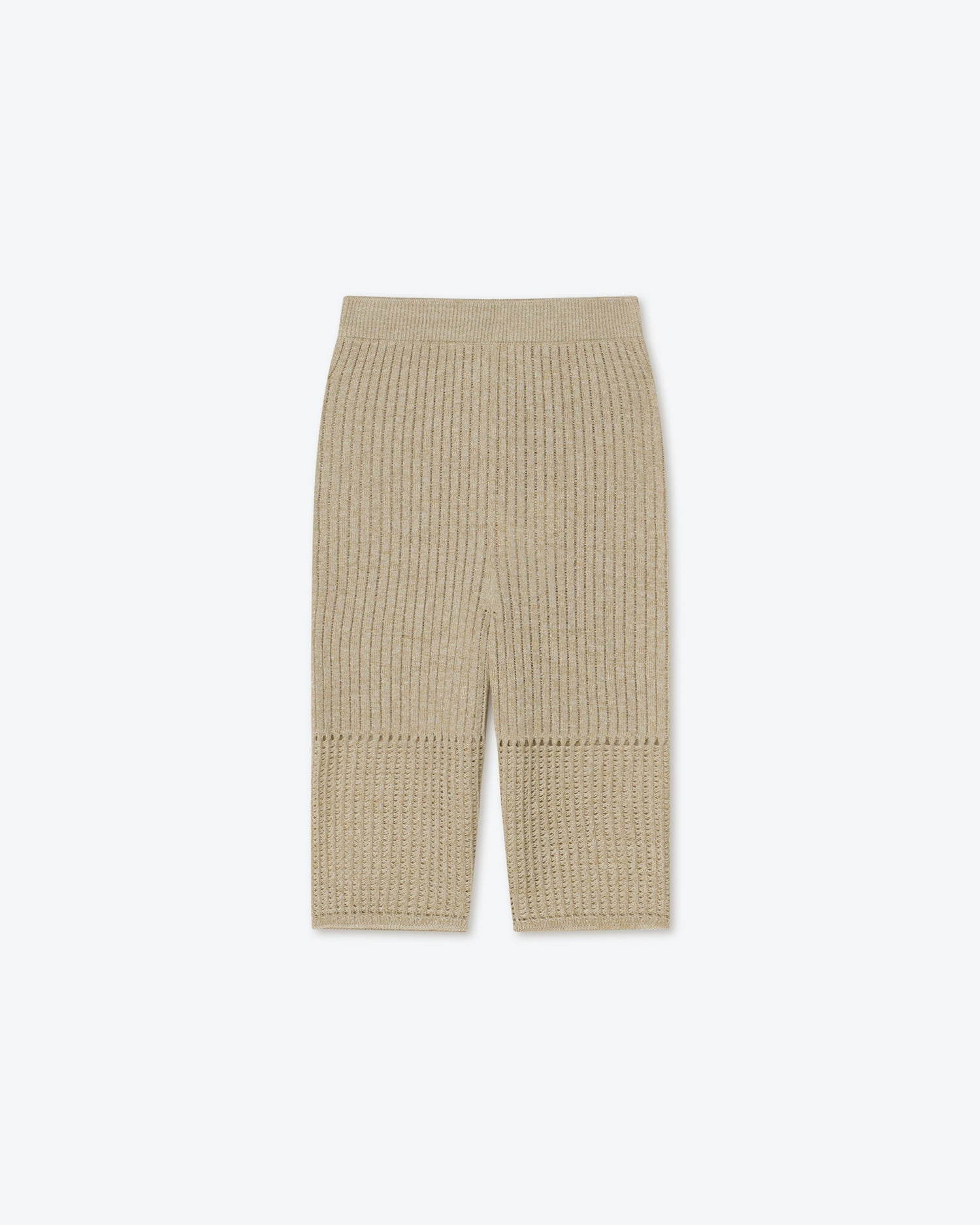 Jessa Ribbed-Knit Shorts | Creme