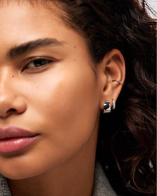 Eden Hoop Earrings | Rhodium on Brass