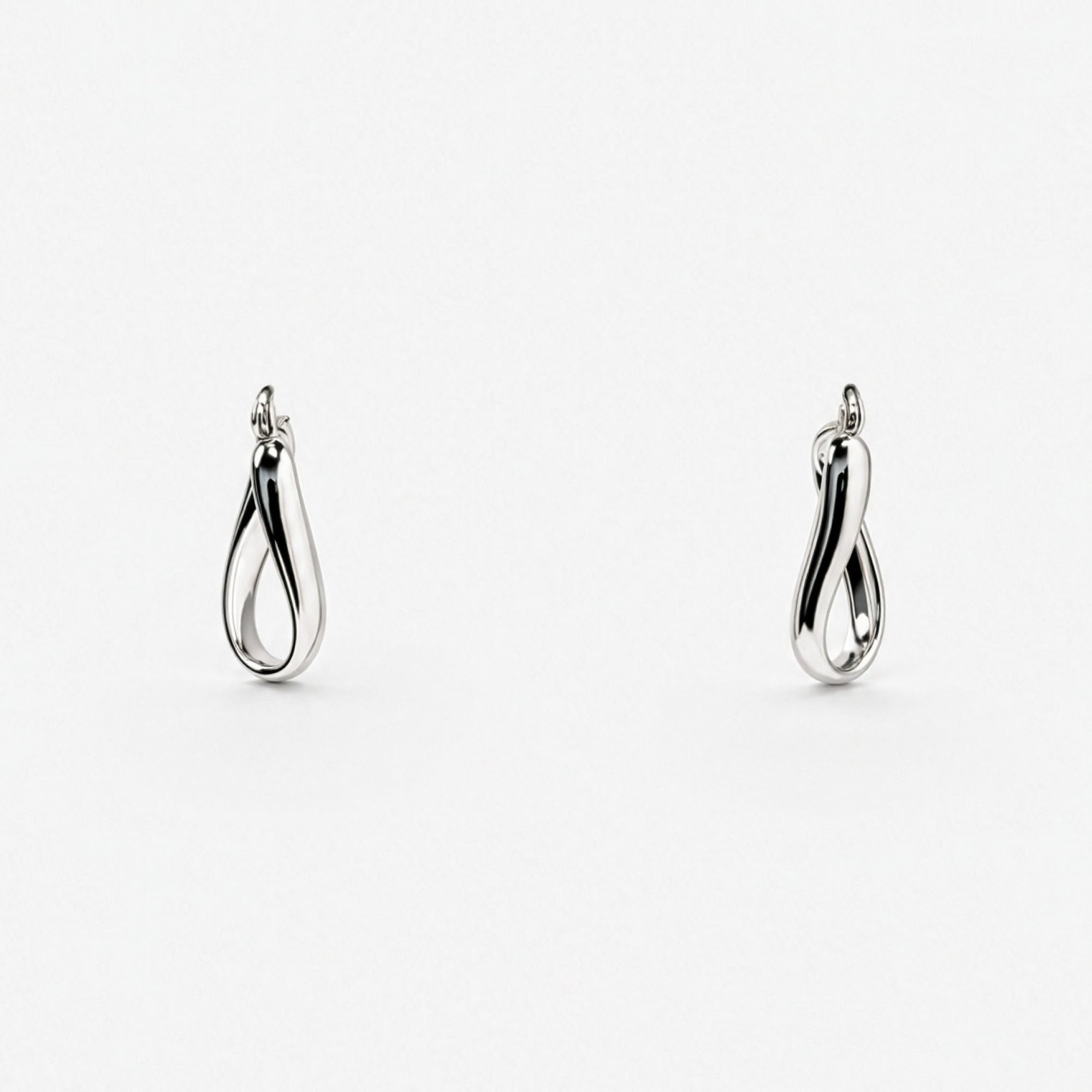 Ribbon Earrings | Sterling Silver