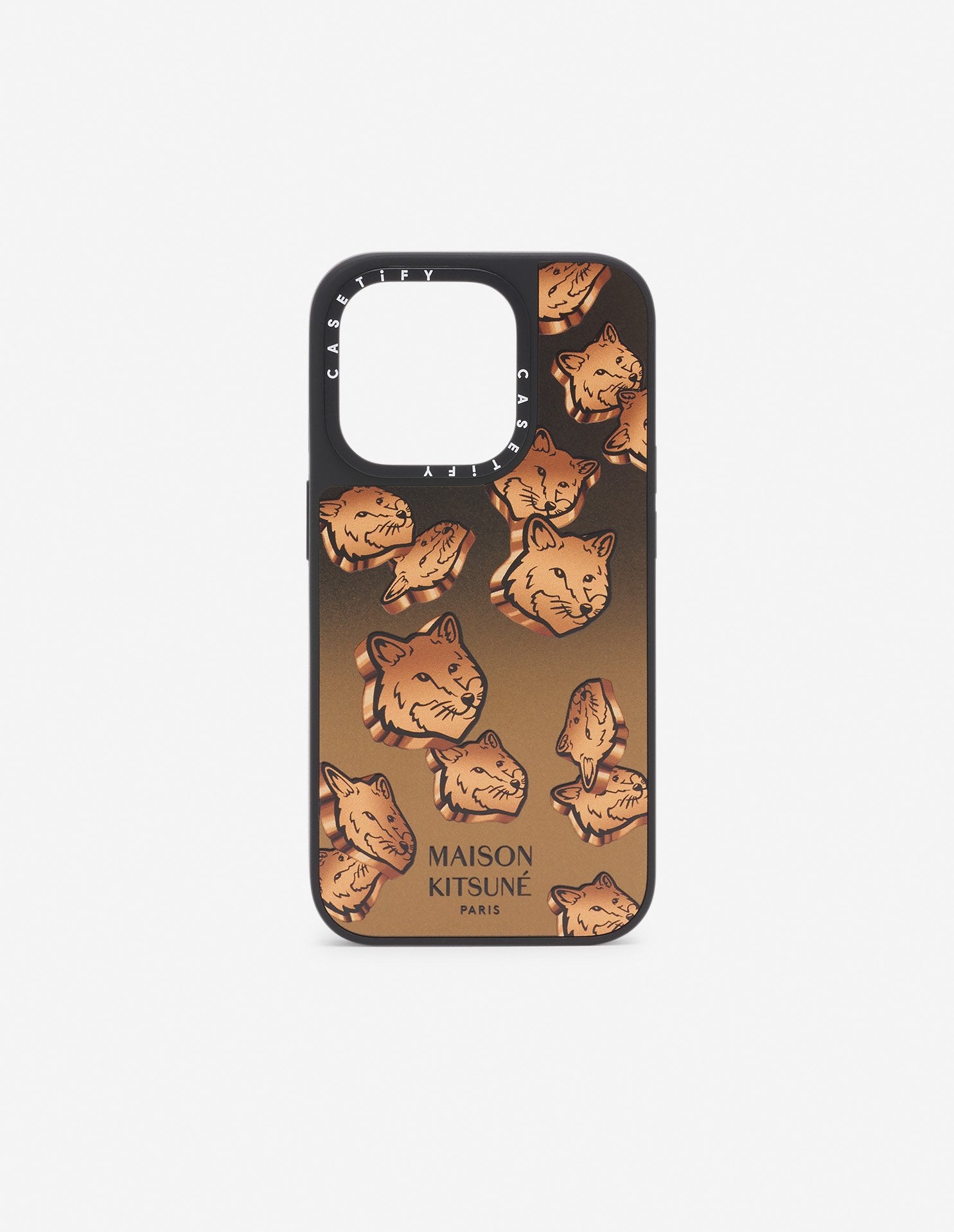 Unisex | Maison Kitsune | Casetify Glam Fox Print iPhone Case | Copper