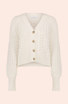 Cable Knit Cardigan | Ivory