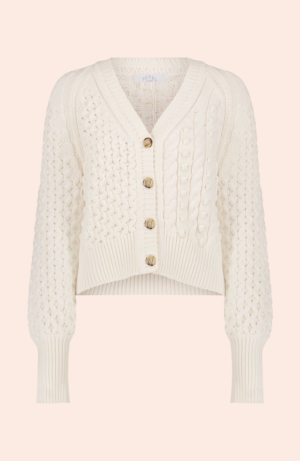 Cable Knit Cardigan | Ivory