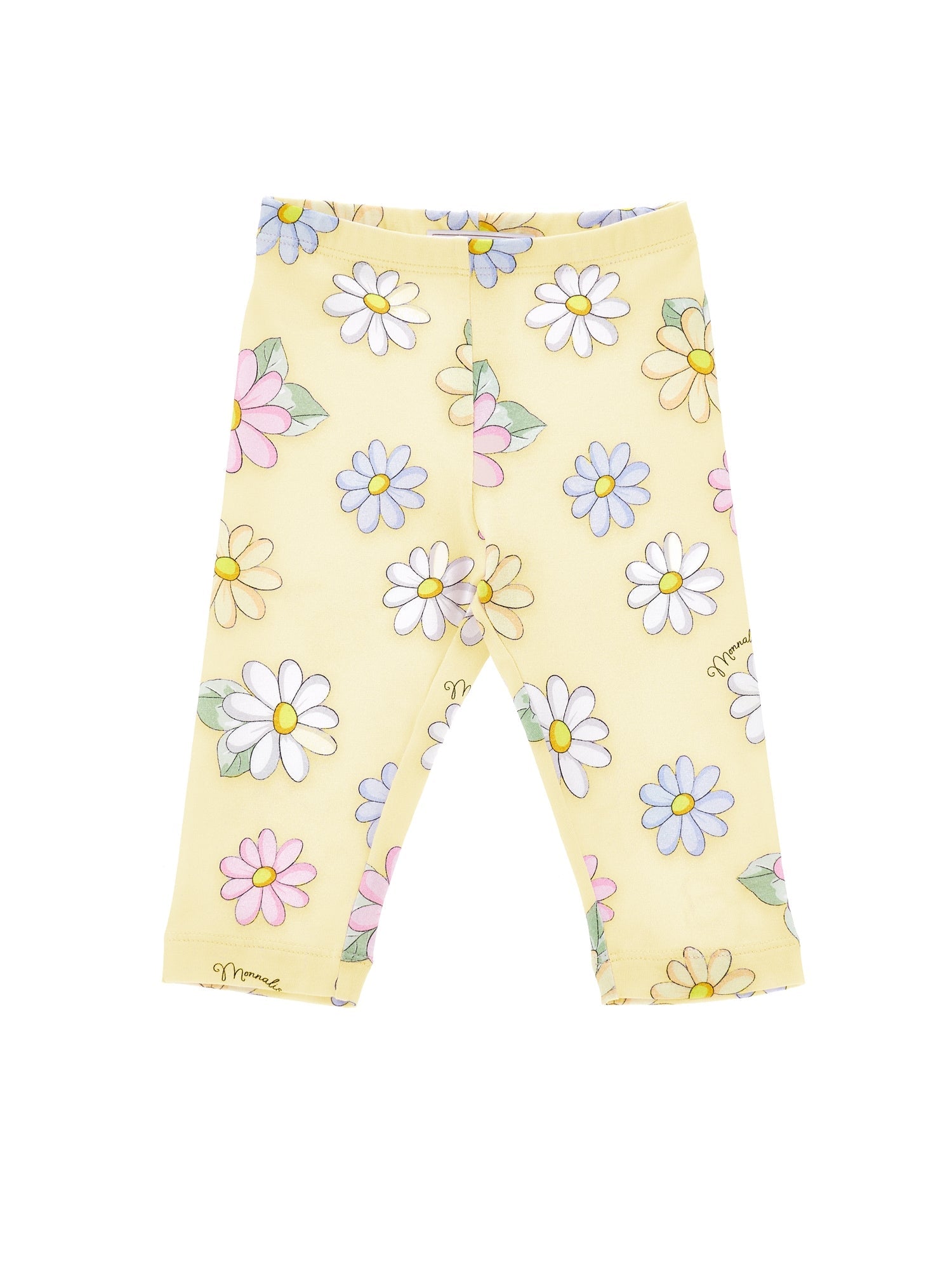 Girls | Jersey Daisy Leggings | Light Yellow