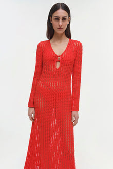 Womens | Elton Dress | Fiery Red