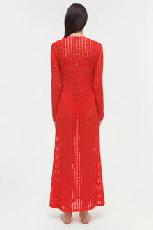 Womens | Elton Dress | Fiery Red