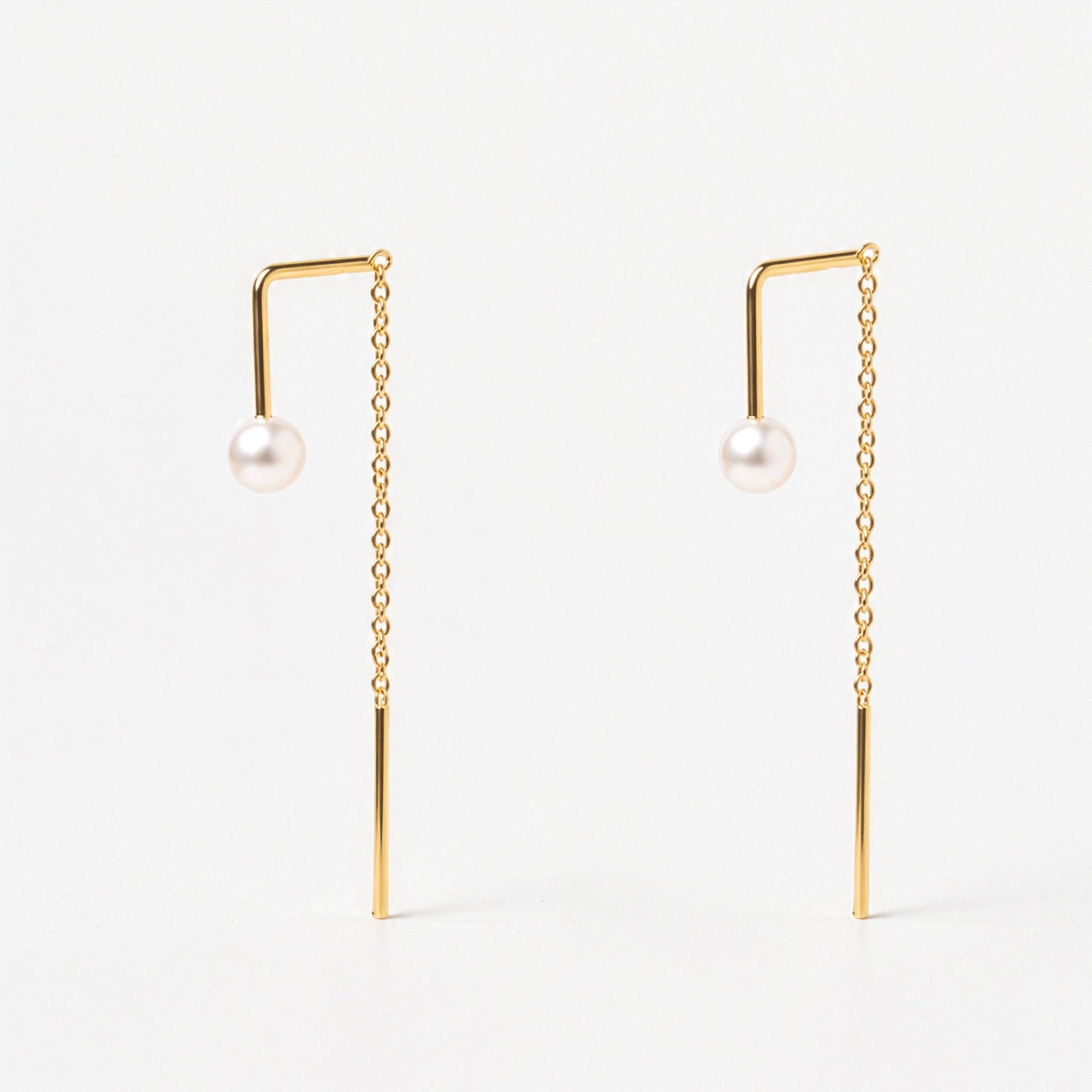 Sev Earrings | 18K Gold Plated on Sterling Silver | Freshwater Pearl