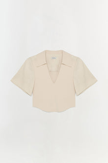 Womens | Lizzie Linen Knit Top | Sand