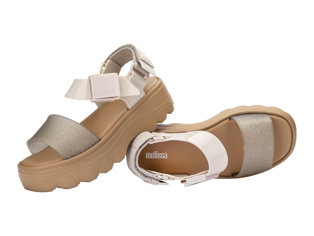 Womens | Kick Off Sandal | Beige/Glitter