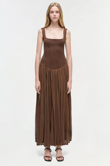 Womens | Jamie Jersey Midi Dress | Cocoa