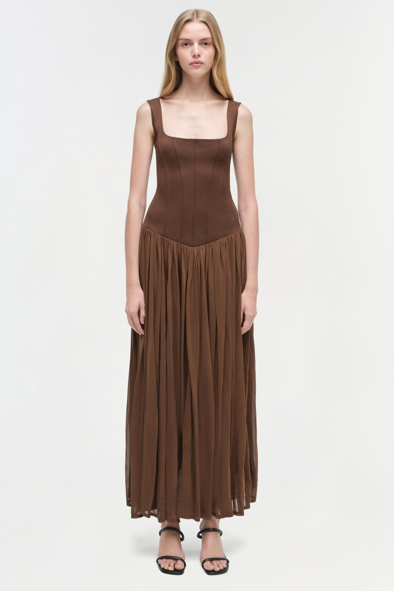 Womens | Jamie Jersey Midi Dress | Cocoa