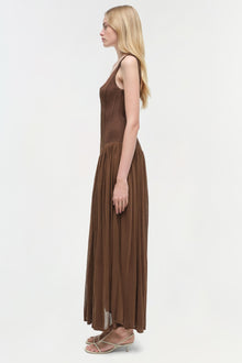 Womens | Jamie Jersey Midi Dress | Cocoa