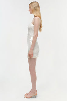 Womens | Lollie Embellished Mini Dress | Ivory