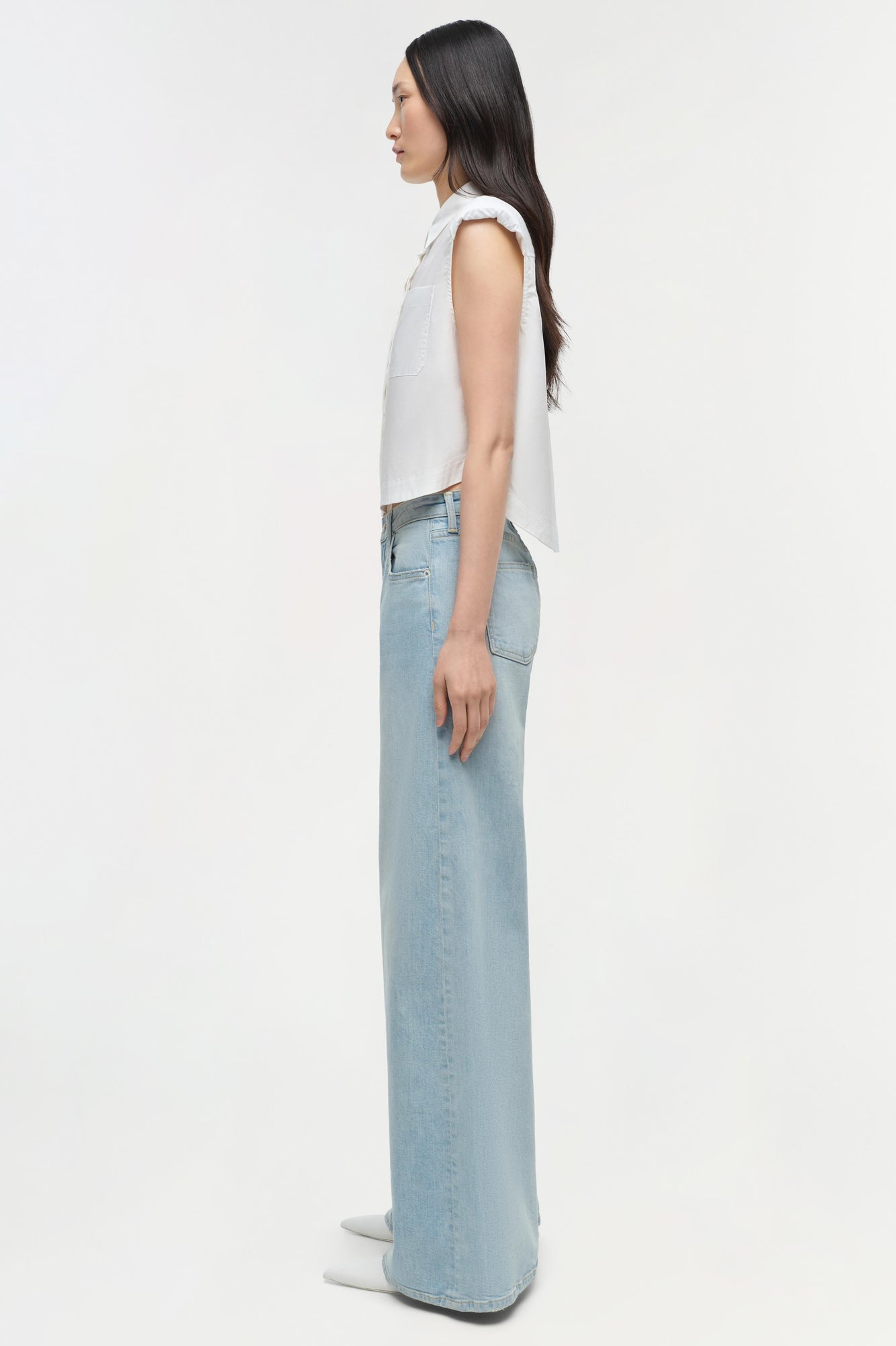 Womens | Greer Wide Leg Jean | Santorini