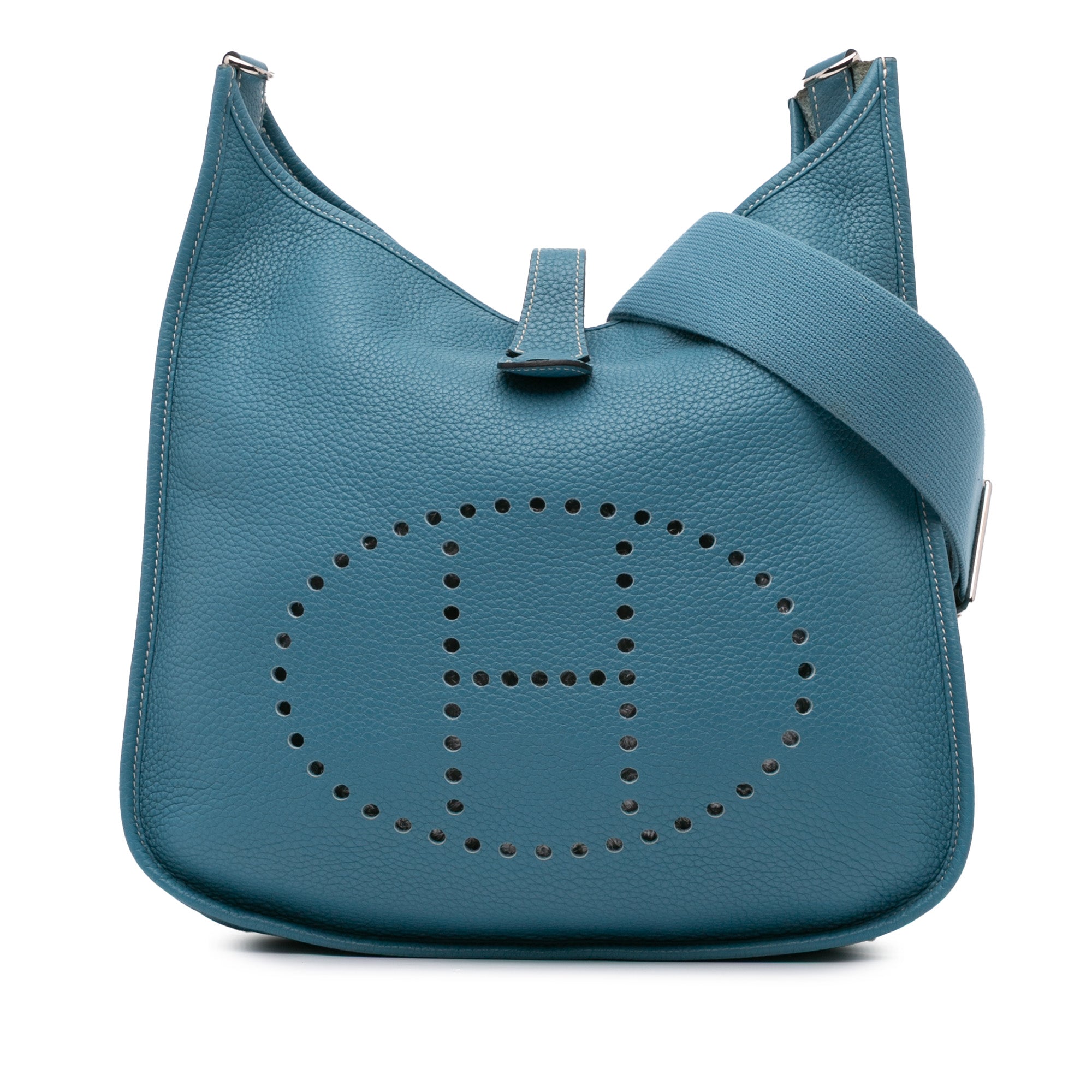 Hermes | Pre-Owned Clemence Evelyne III 29 | Blue/Peacock