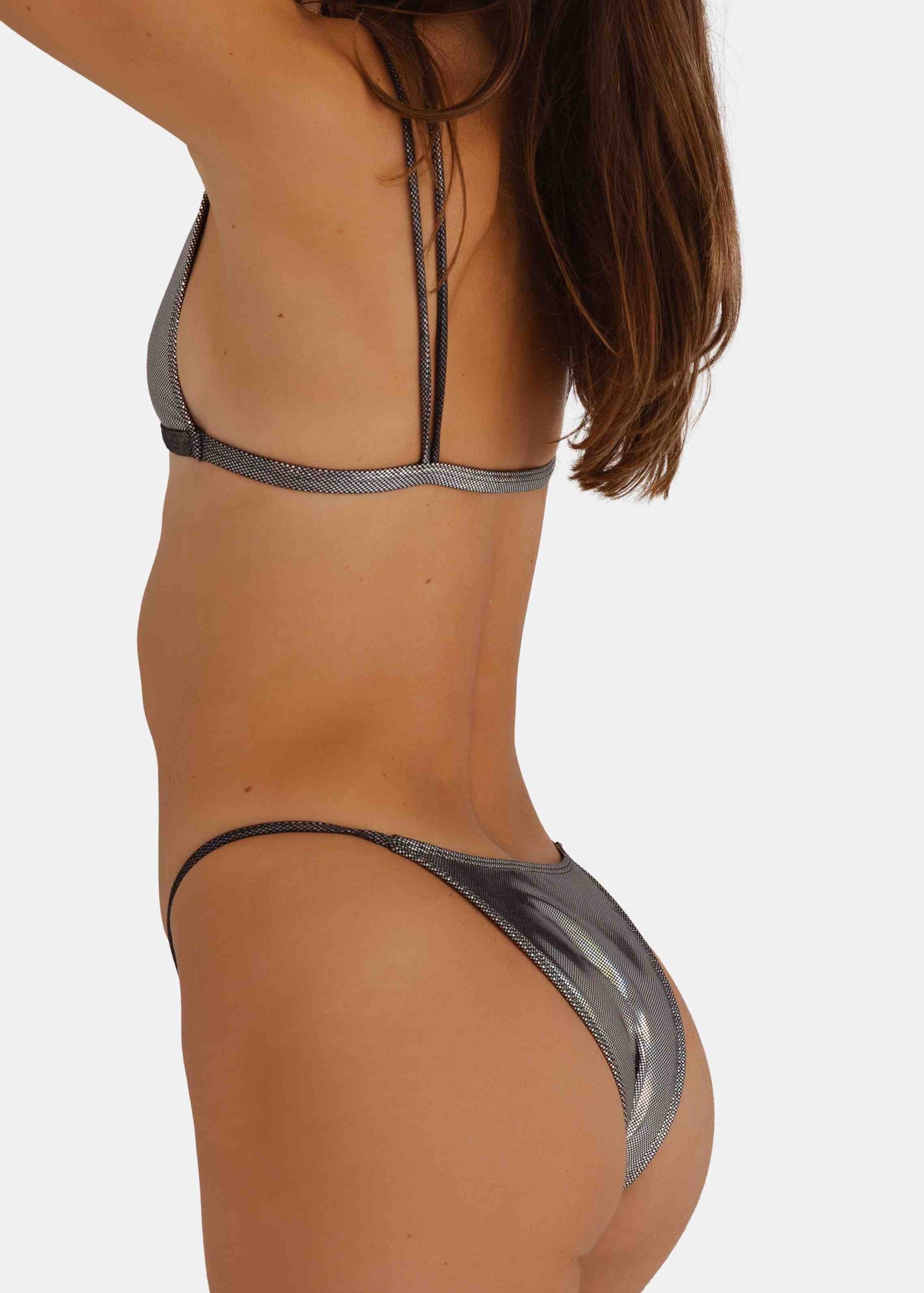 Matrix Lucid Bikini Top | Chrome Silver