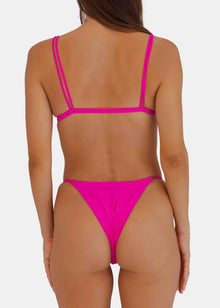 Matrix Lucid Bikini Top | Grenada Hot Pink