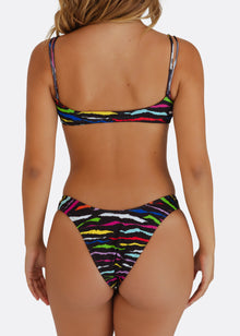 Wall Street Brief Bikini Bottom | Psychedelic Tiger Print