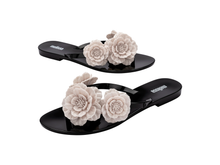 Womens | Harmonic Springtime Flip Flop | Black/Beige