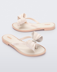 Womens | Slim V Flip Flop | Beige/Beige