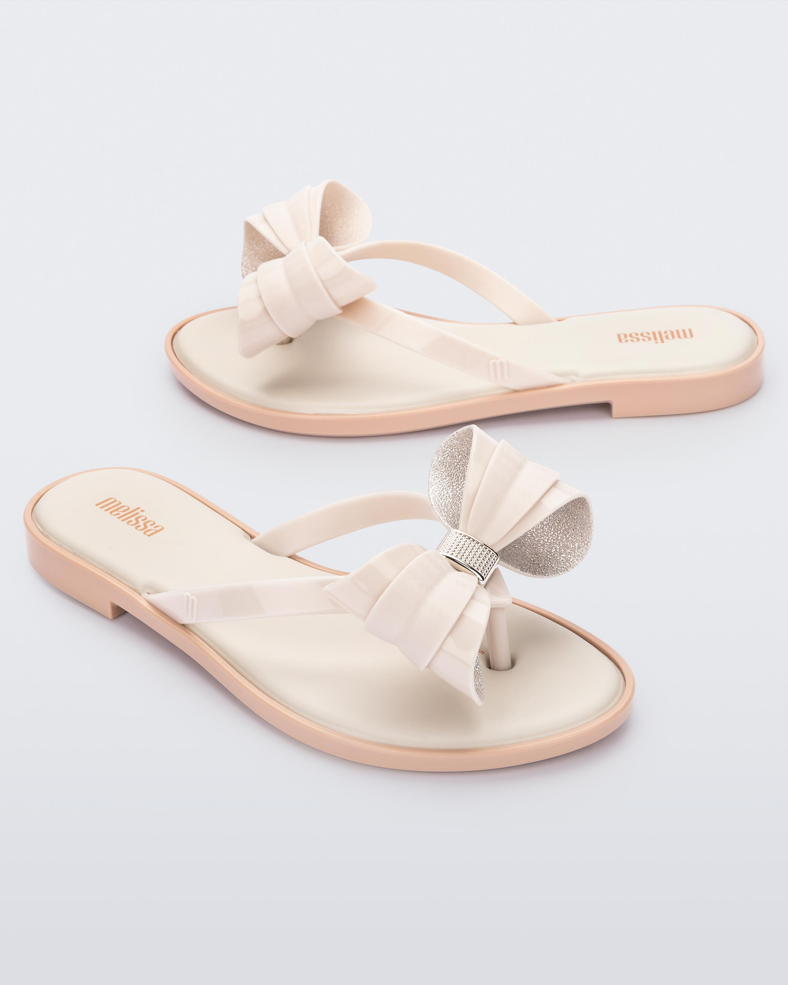 Womens | Slim V Flip Flop | Beige/Beige