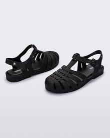 Womens | Possession Glitter Sandal | Glitter Black