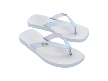 Womens | Sun Long Beach II Flip Flop | White/Glitter Clear