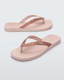 Womens | Sun Long Beach II Flip Flop | Light Pink/Glitter Pink