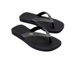 Womens | Sun Long Beach II Flip Flop | Black/Silver