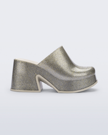 Womens | Mia Heel | Golden Glitter Glass