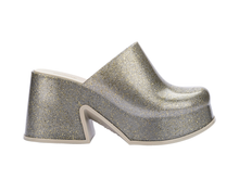 Womens | Mia Heel | Golden Glitter Glass