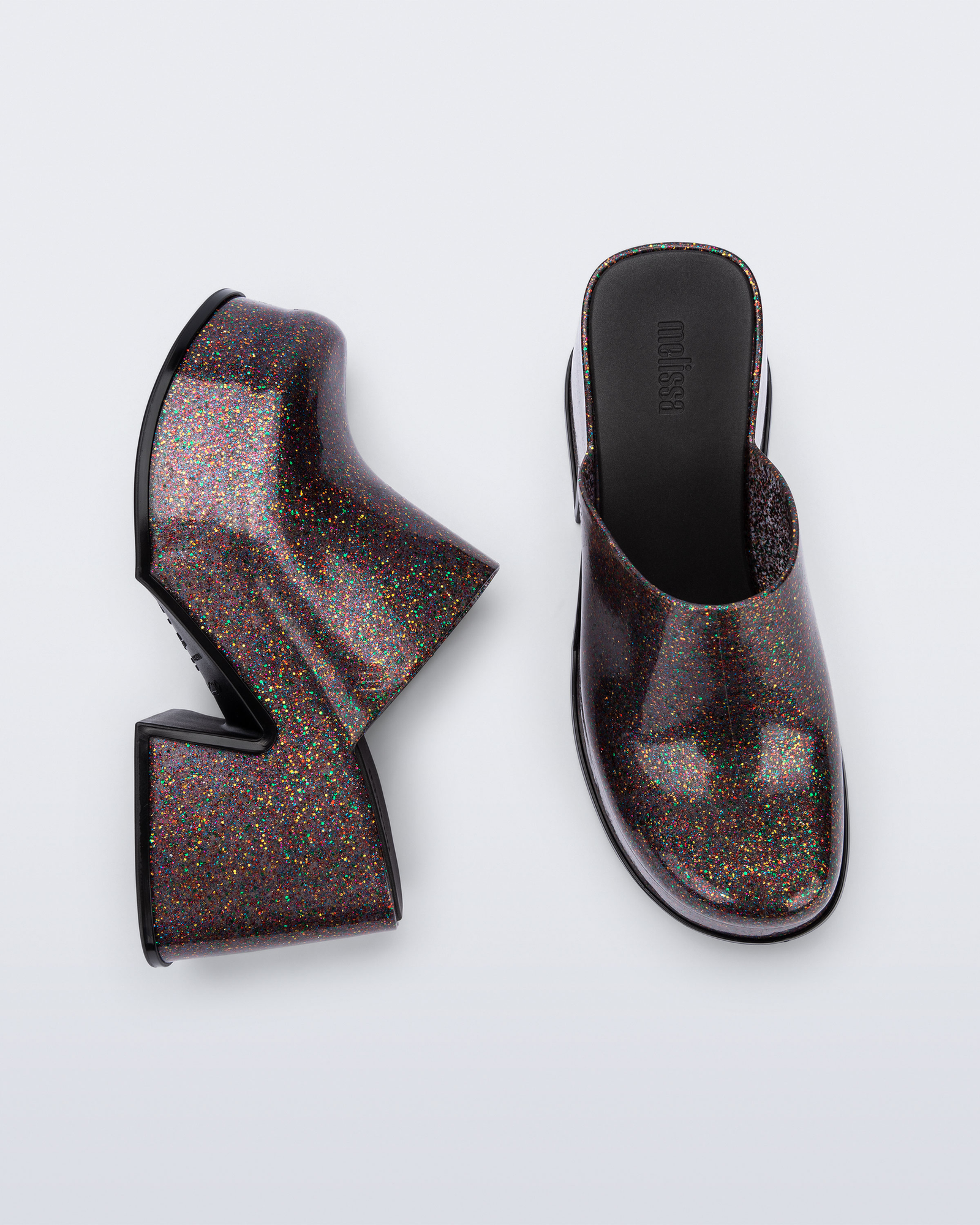 Womens | Mia Heel | Mixed Glitter Glass