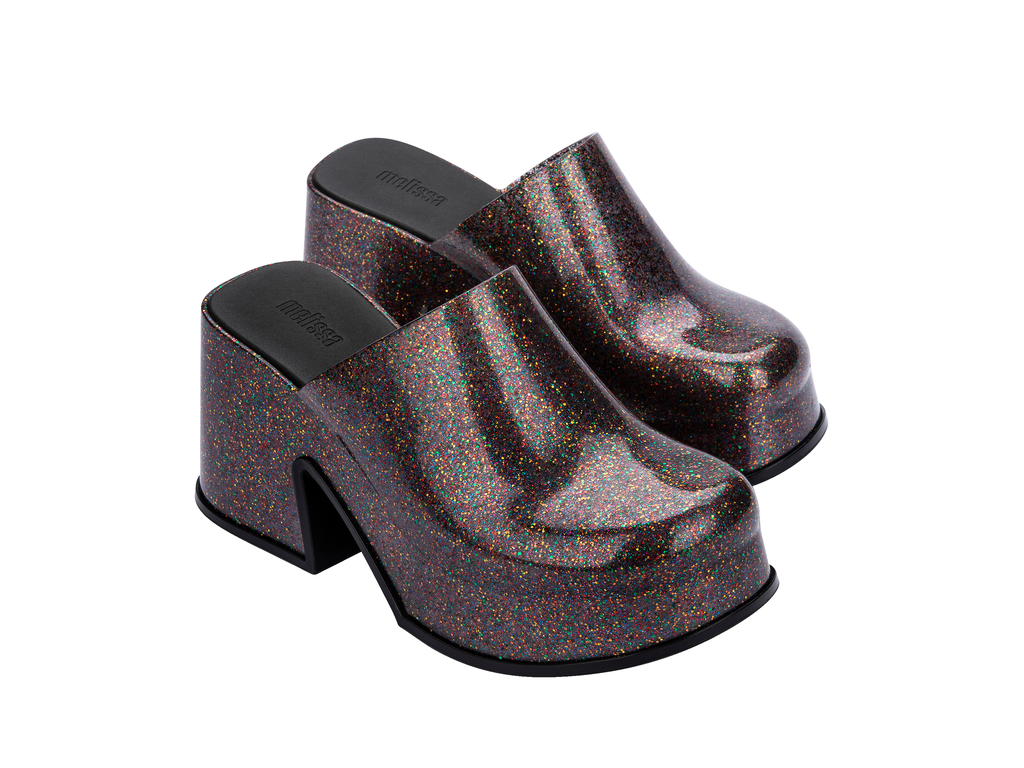 Womens | Mia Heel | Mixed Glitter Glass