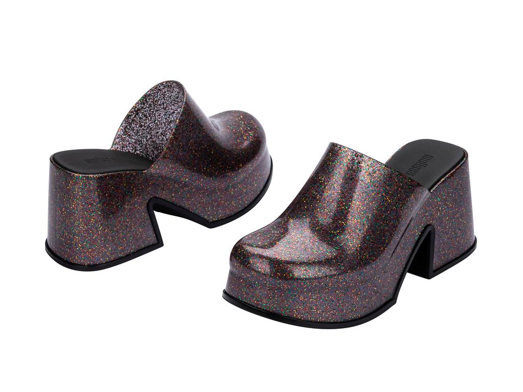 Womens | Mia Heel | Mixed Glitter Glass